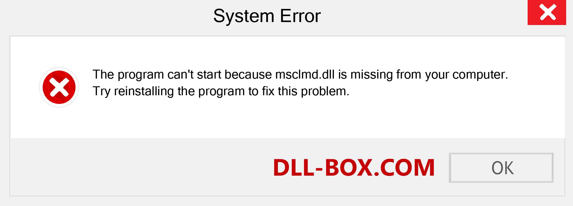  msclmd.dll file is missing?. Download for Windows 7, 8, 10 - Fix  msclmd dll Missing Error on Windows, photos, images